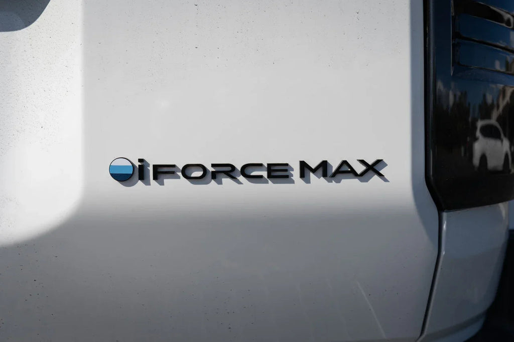 Black iForceMax Acrylic Tailgate Emblem - 2024+ Land Cruiser StickerFab