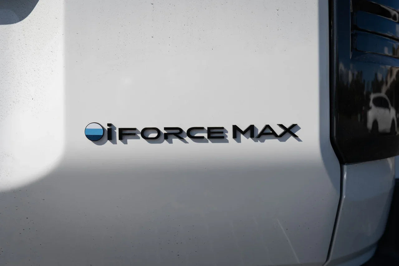 Black iForceMax Acrylic Tailgate Emblem - 2024+ Land Cruiser StickerFab