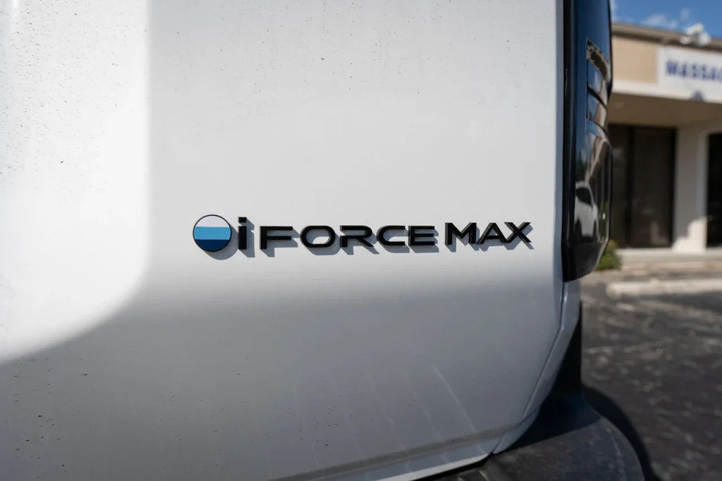 Black iForceMax Acrylic Tailgate Emblem - 2024+ Land Cruiser StickerFab