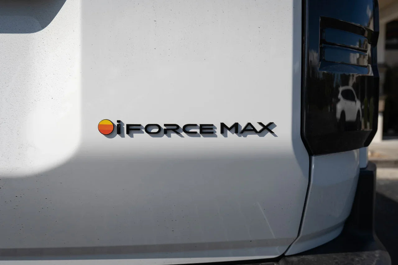 Black iForceMax Acrylic Tailgate Emblem - 2024+ Land Cruiser StickerFab