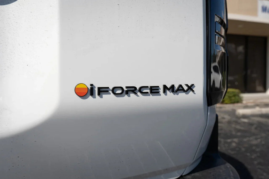 Black iForceMax Acrylic Tailgate Emblem - 2024+ Land Cruiser StickerFab