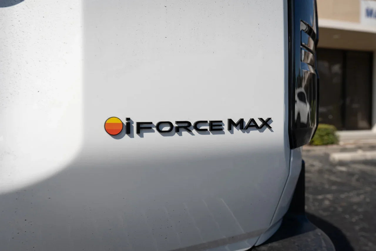 Black iForceMax Acrylic Tailgate Emblem - 2024+ Land Cruiser StickerFab