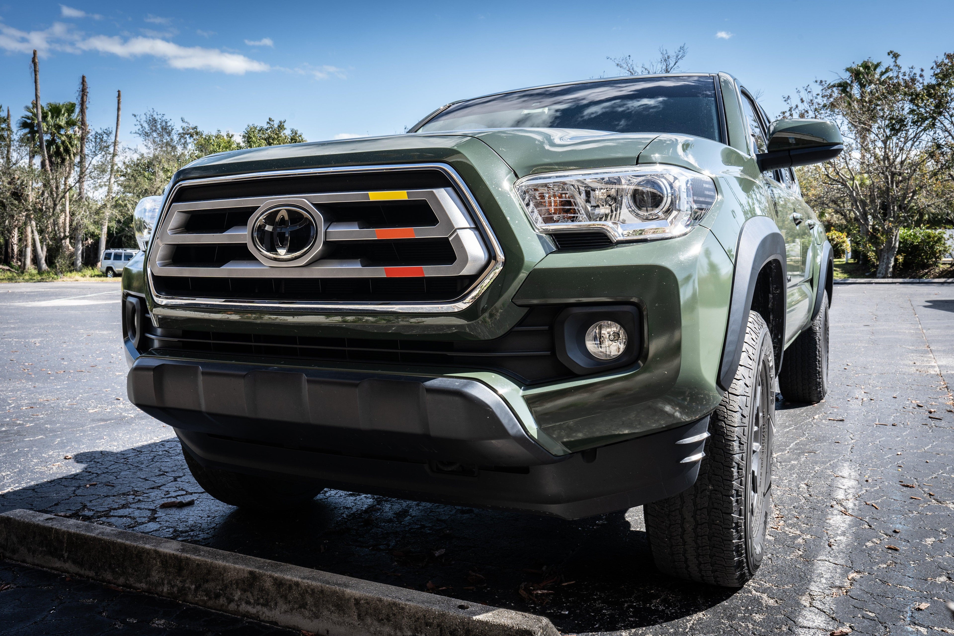 TRD Style Heritage Tri Bar Grille Overlays - 2016-2023 Tacoma StickerFab