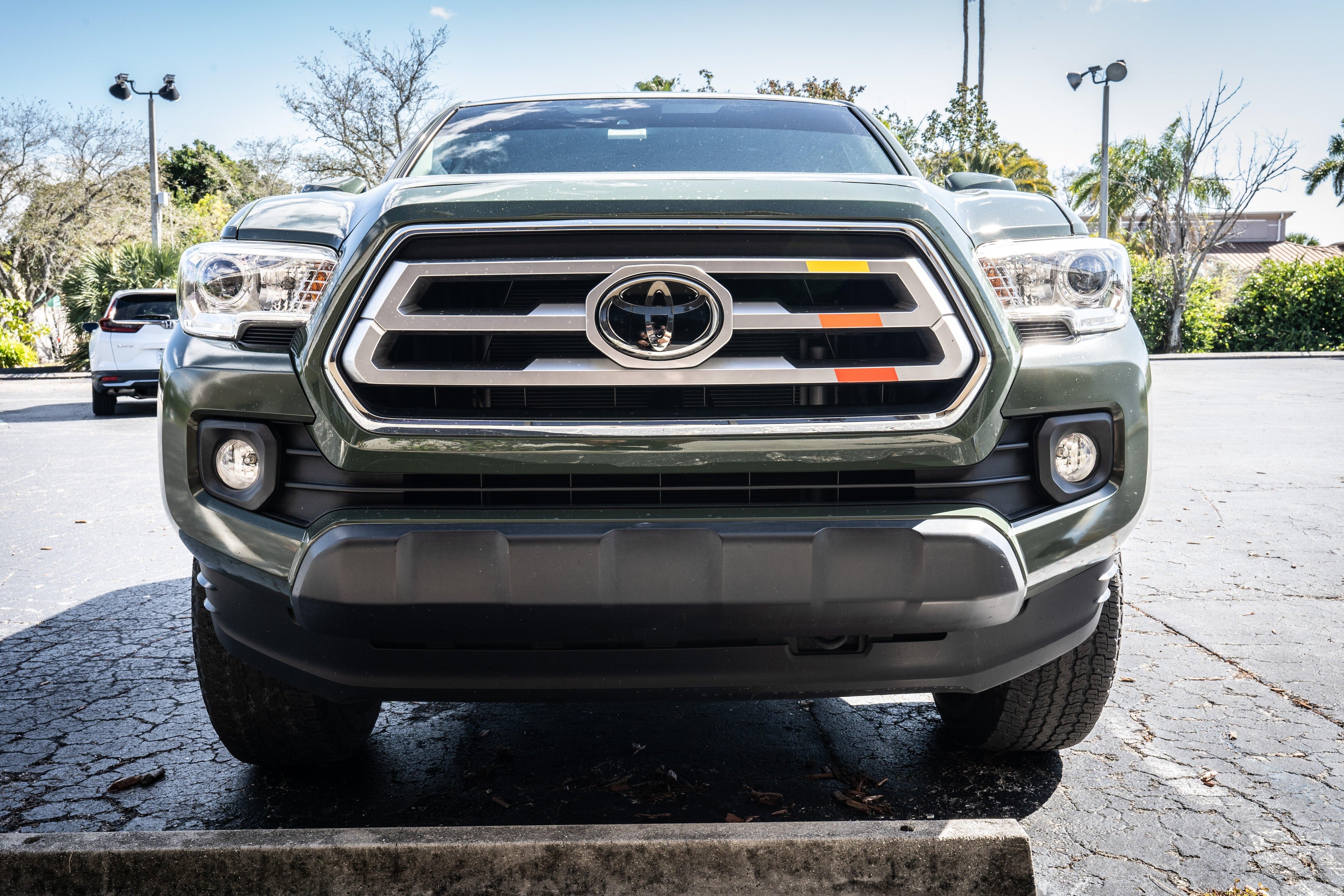TRD Style Heritage Tri Bar Grille Overlays - 2016-2023 Tacoma StickerFab