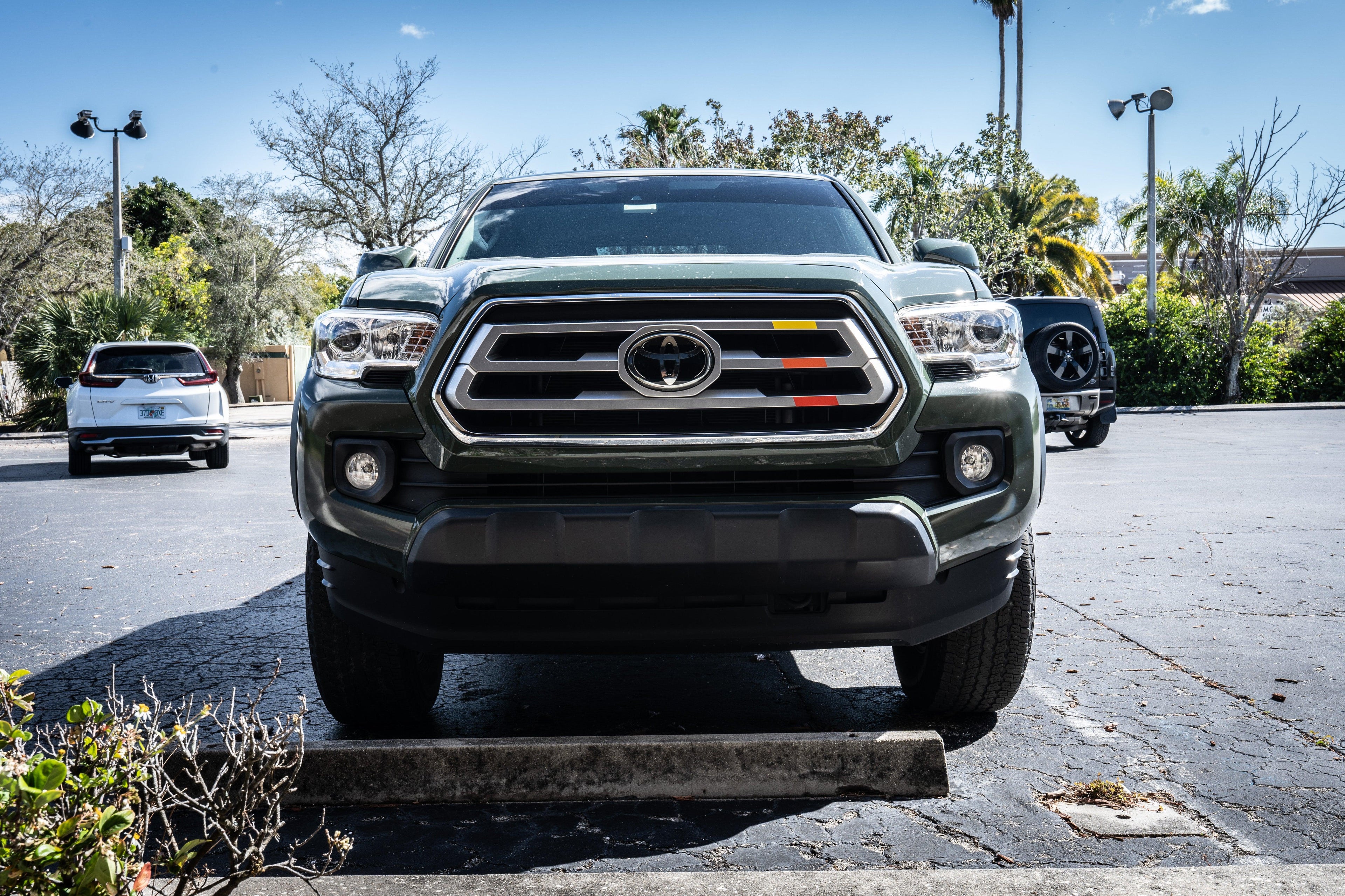 TRD Style Heritage Tri Bar Grille Overlays - 2016-2023 Tacoma StickerFab