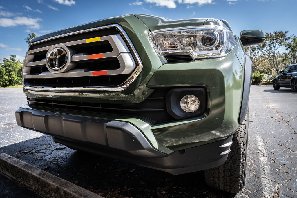 TRD Style Heritage Tri Bar Grille Overlays - 2016-2023 Tacoma StickerFab