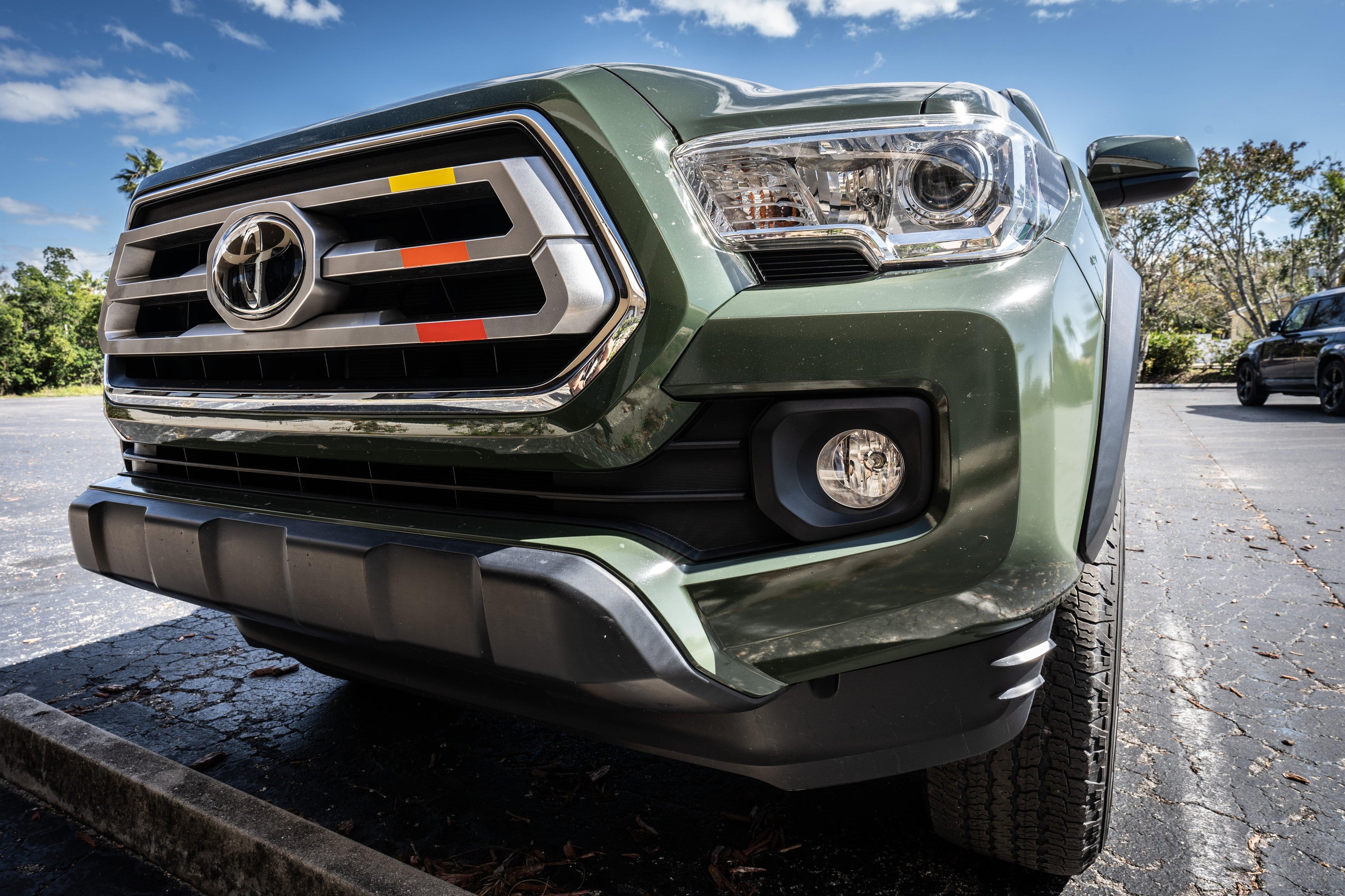 TRD Style Heritage Tri Bar Grille Overlays - 2016-2023 Tacoma StickerFab