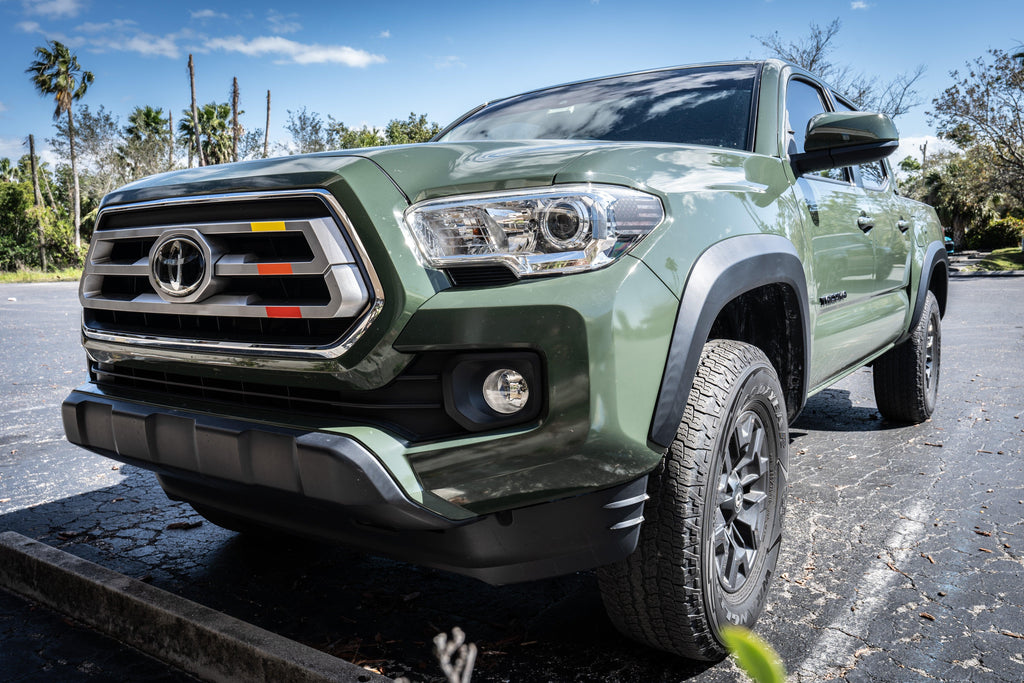 TRD Style Heritage Tri Bar Grille Overlays - 2016-2023 Tacoma StickerFab