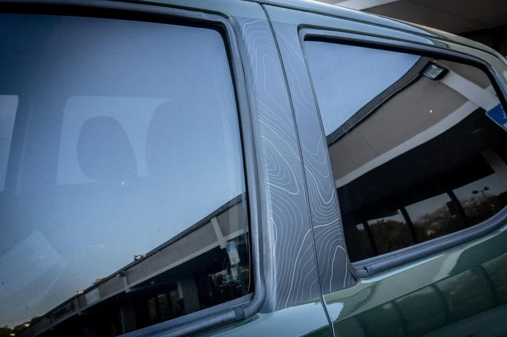 Topo B Pillar Overlays - 2016-2023 Tacoma Double Cab StickerFab