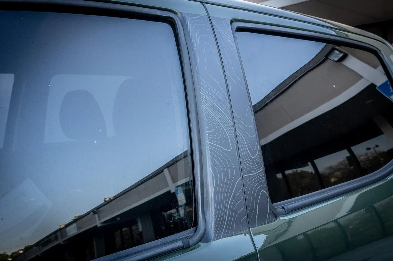 Topo B Pillar Overlays - 2016-2023 Tacoma Double Cab StickerFab