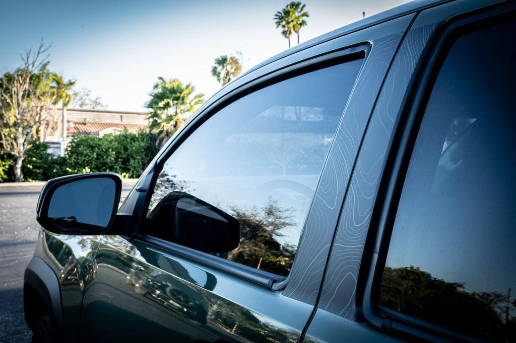 Topo B Pillar Overlays - 2016-2023 Tacoma Double Cab StickerFab