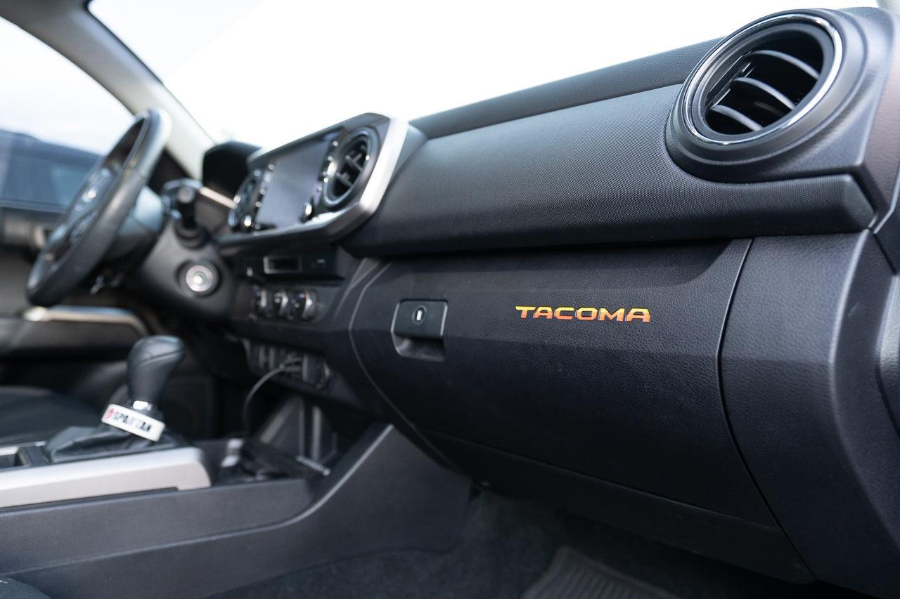 Glove Box "TACOMA" Logo Inlays (Printed Series) - 2016-2023 Tacoma StickerFab