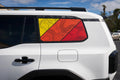 TRD Style Topographic Rear Window Overlays - 2024+ Land Cruiser StickerFab