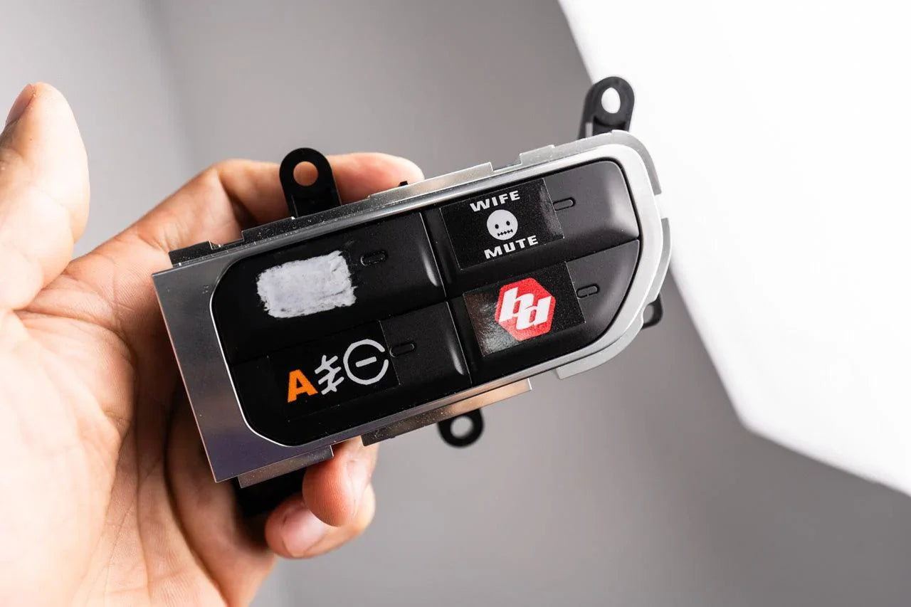 Printed Series Auxiliary Switch Labels (Upfitter) - 2018+ Jeep Wrangler / Gladiator JL / JT StickerFab