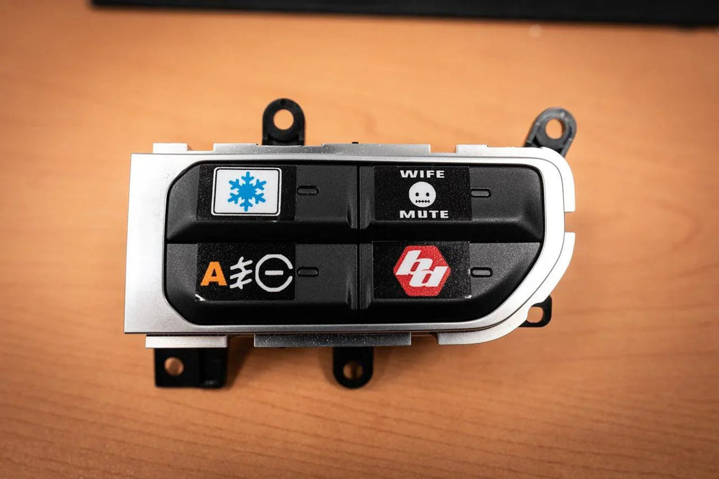 Printed Series Auxiliary Switch Labels (Upfitter) - 2018+ Jeep Wrangler / Gladiator JL / JT StickerFab