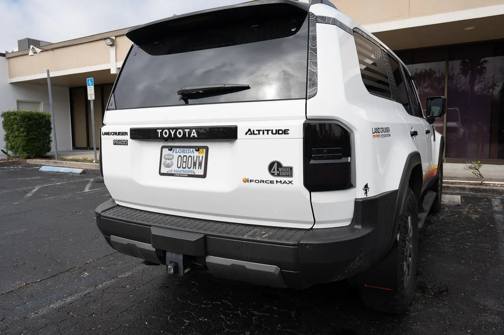 Retro 4 Wheel Drive Two Color Acrylic Emblem - 2024+ Land Cruiser / GX 550 / Tacoma / 2025+ 4Runner StickerFab