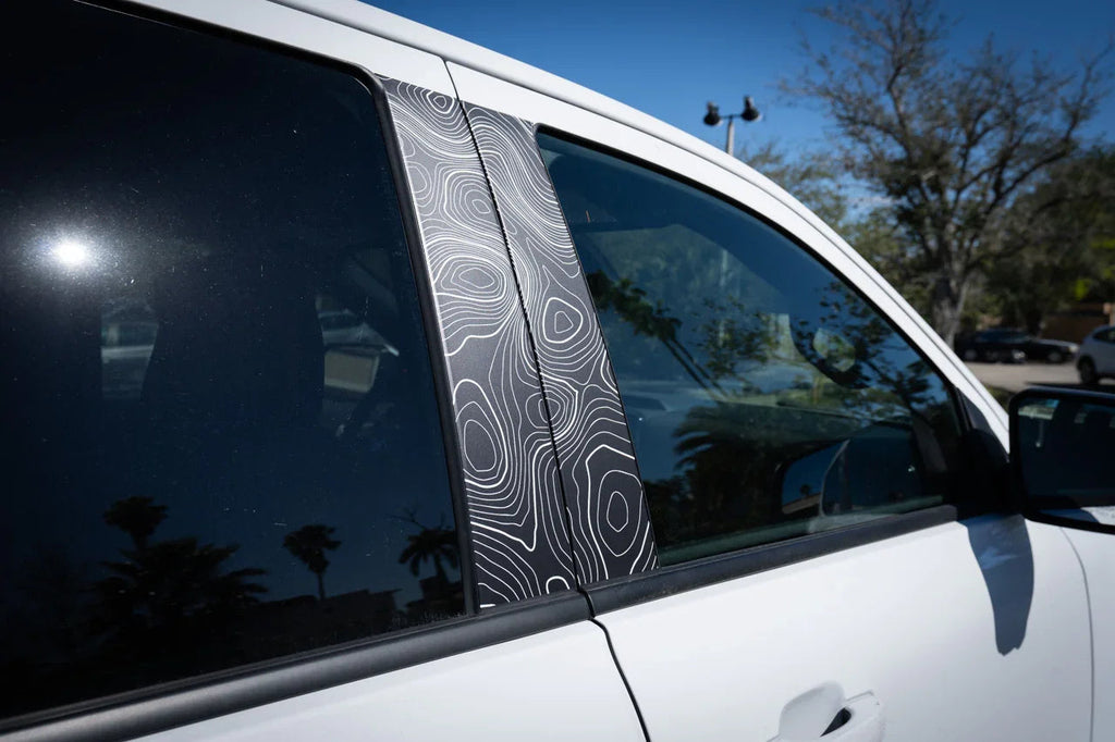Topographic B Pillar Overlays - 2024+ Ranger StickerFab