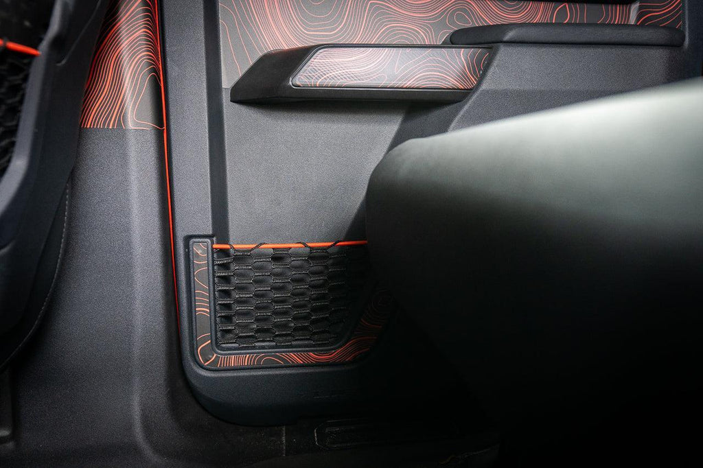 Topo Rear Door Net Trim Overlay Kit (Printed Series) - 2021+ Bronco StickerFab