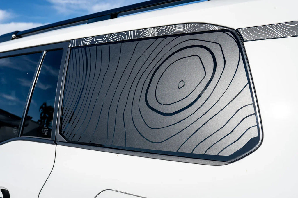Topographic Rear Window Overlay V2 - 2024+ Land Cruiser StickerFab