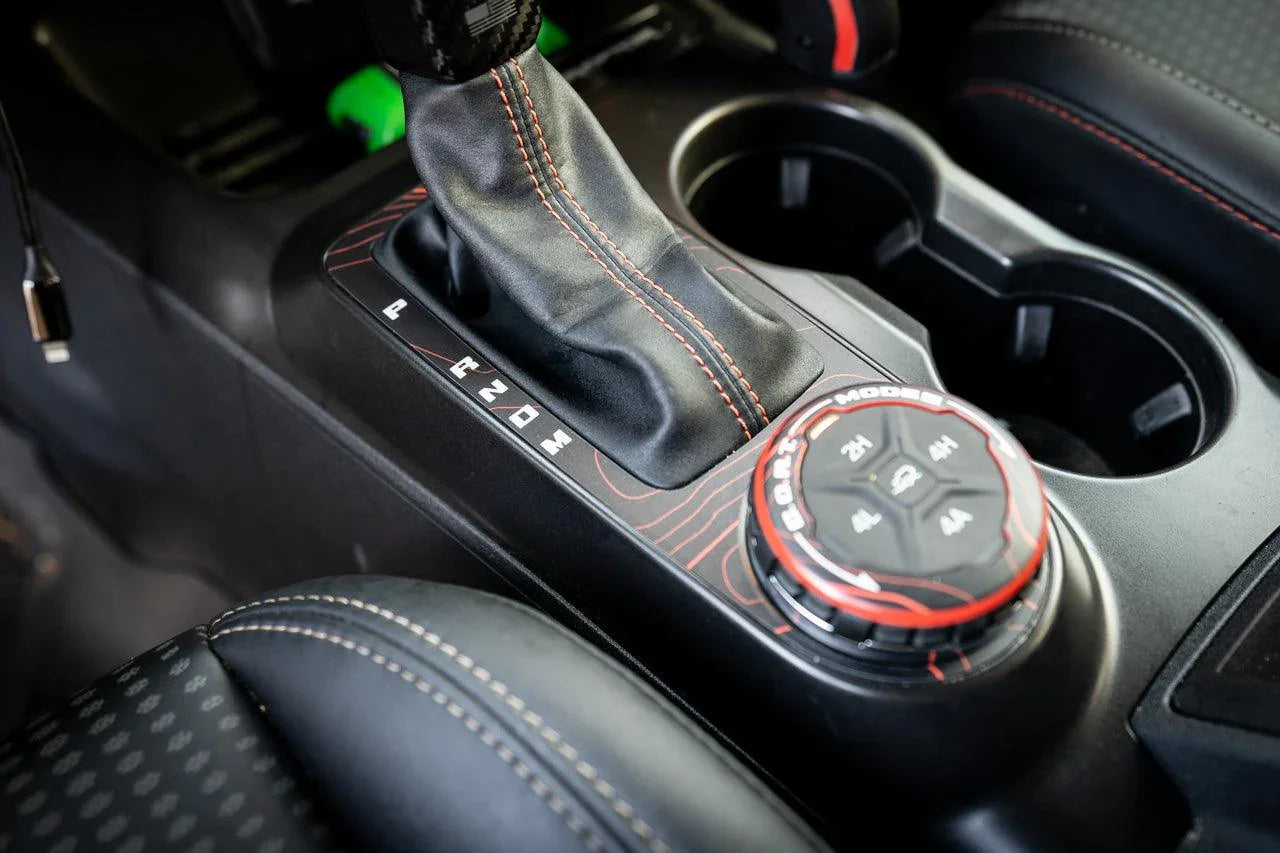 Topo Automatic Shifter Overlay (Printed Series) - 2021+ Bronco Automatic StickerFab