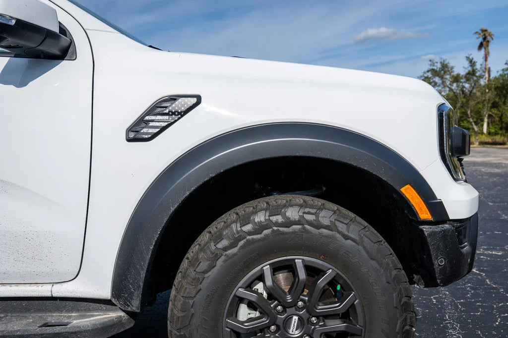 American Flag Fender Vent Overlays - 2024+ Ranger Raptor StickerFab