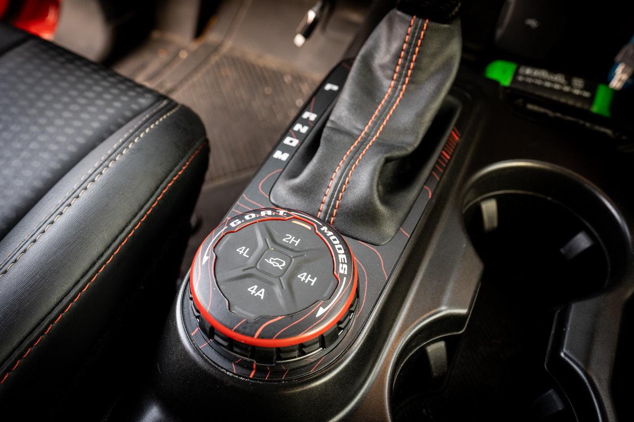 Topo Automatic Shifter Overlay (Printed Series) - 2021+ Bronco Automatic StickerFab