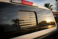 American Flag Rear Window Overlay - 2024+ Ranger w/ Small Center Rear Window StickerFab