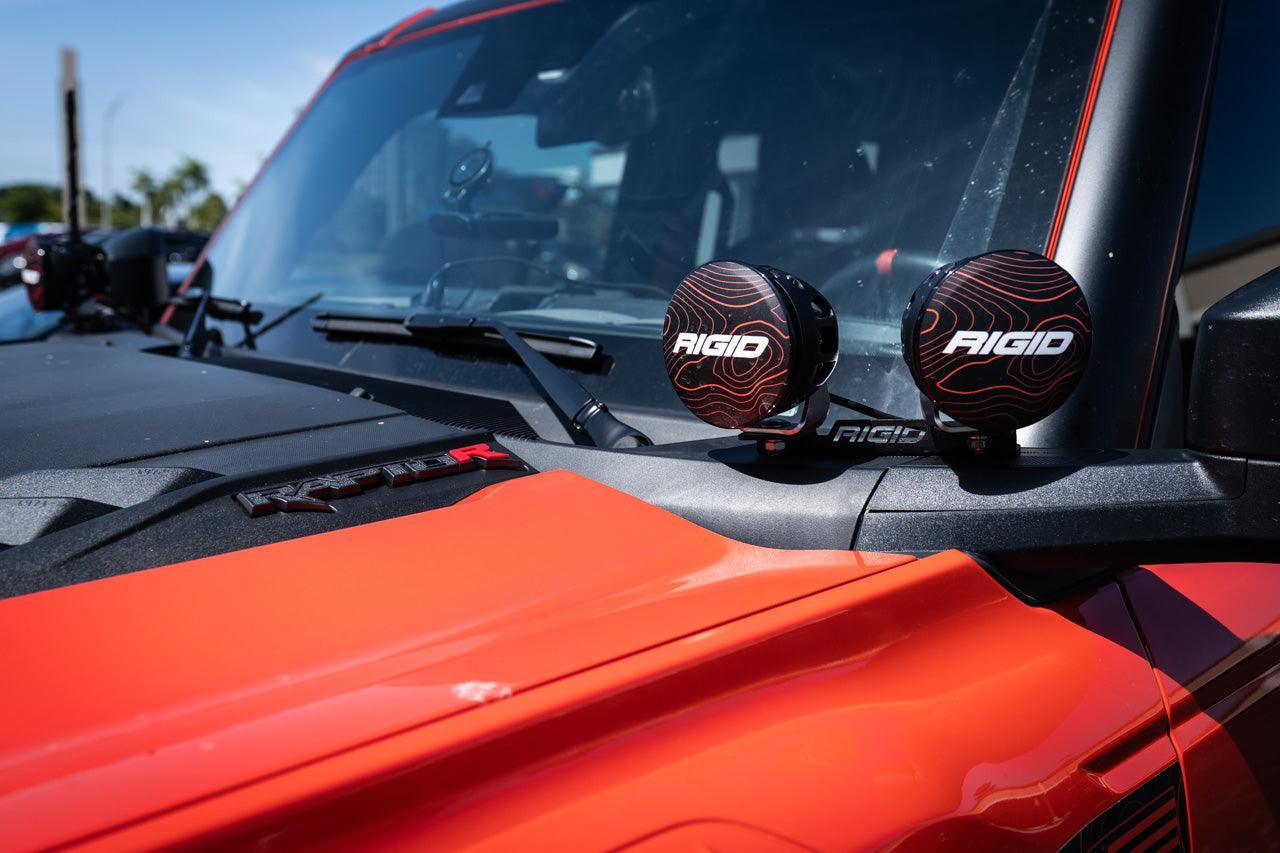 R Inlay for Hood Emblems - 2022+ Bronco Raptor StickerFab