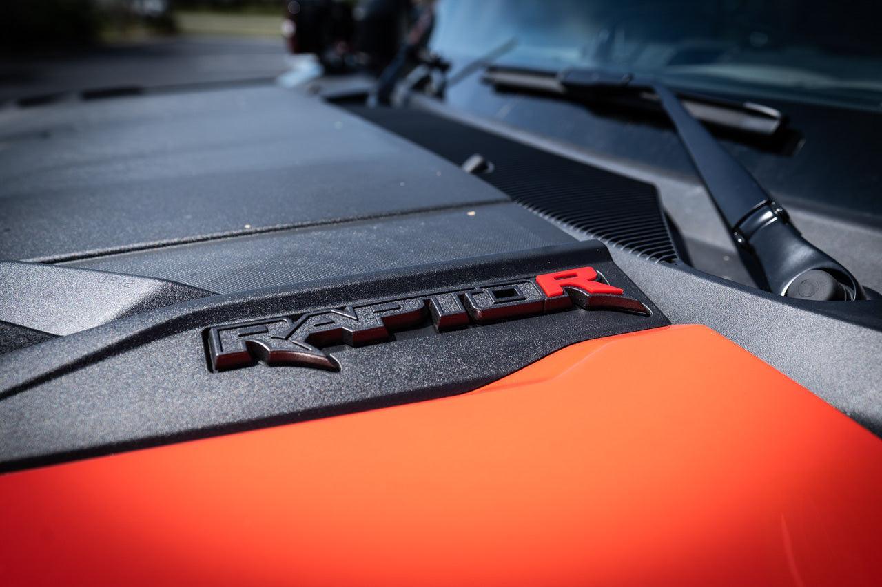 R Inlay for Hood Emblems - 2022+ Bronco Raptor StickerFab