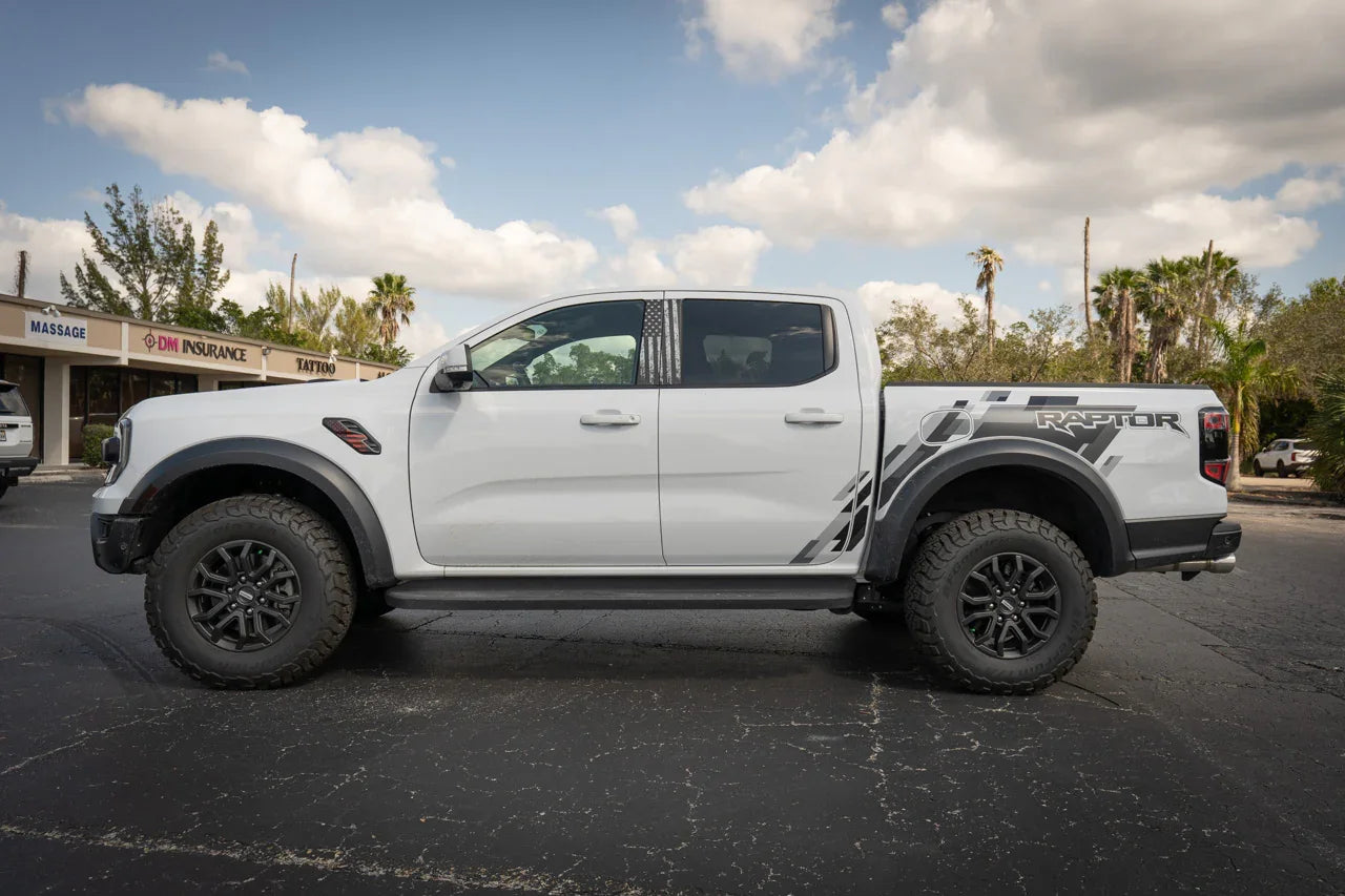 American Flag Fender Vent Overlays - 2024+ Ranger Raptor StickerFab