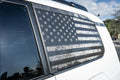 American Flag Rear Window Overlays V2 (Perforated) - 2024+ Land Cruiser StickerFab