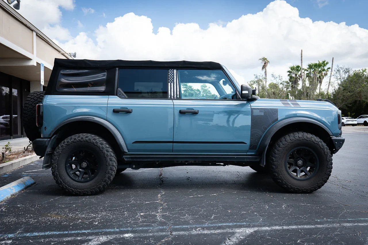 Solid Color Lower Door Spear Stripe Kit - 2021+ Bronco 4 Door StickerFab