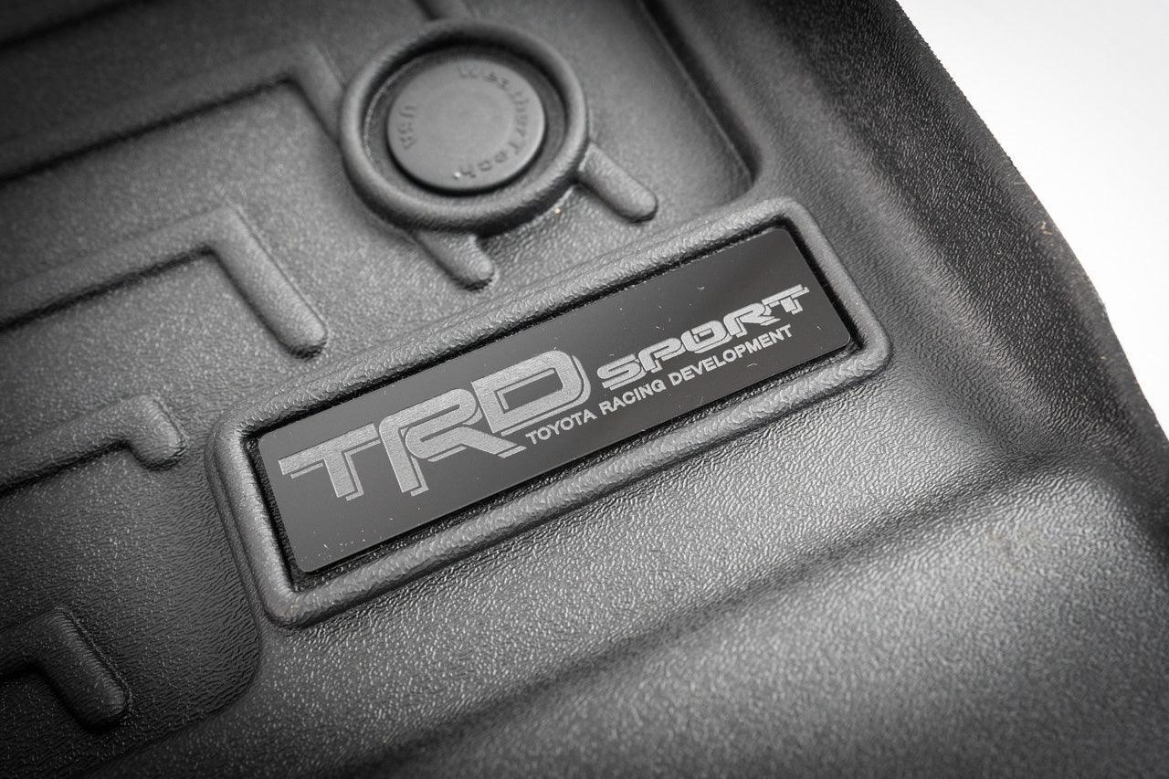 "TRD Sport" Weathertech Floor Mat Logo (Etched Acrylic) - Universal StickerFab