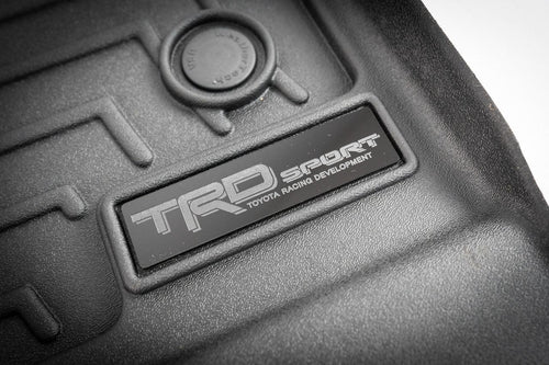 "TRD Sport" Weathertech Floor Mat Logo (Etched Acrylic) - Universal StickerFab
