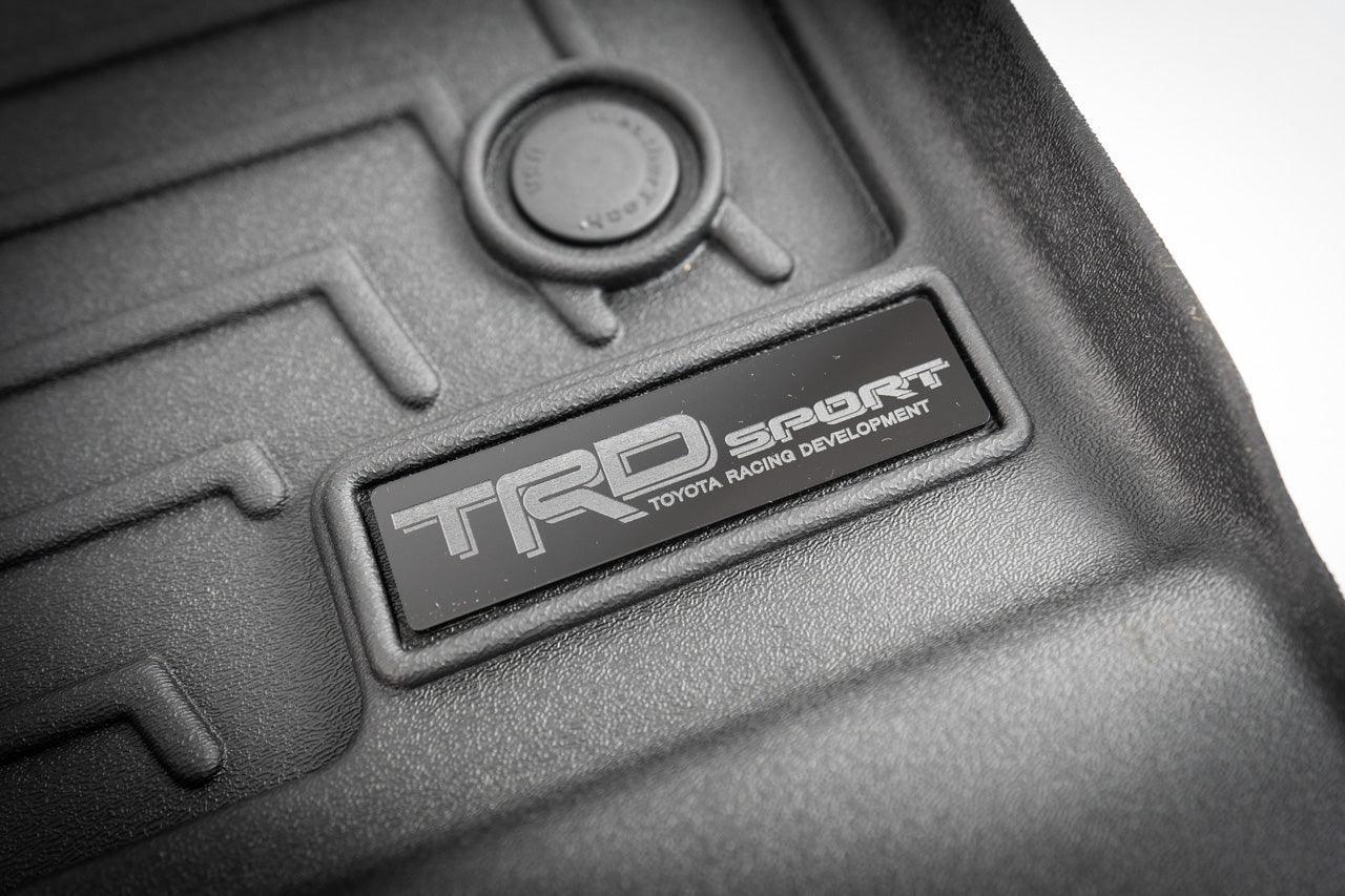 "TRD Sport" Weathertech Floor Mat Logo (Etched Acrylic) - Universal StickerFab