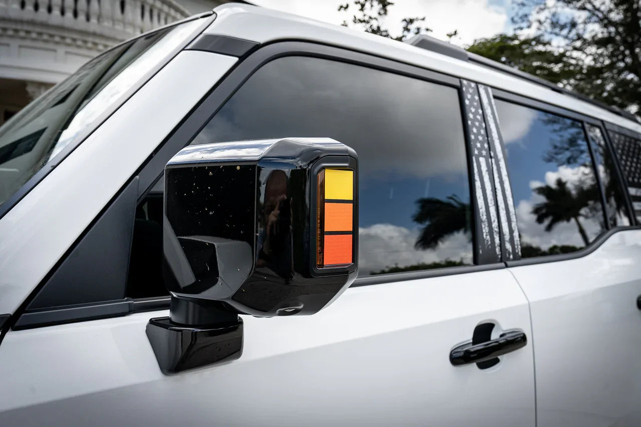 Heritage Retro TRD Style Mirror Stripes - 2024+ Land Cruiser / GX 550 StickerFab