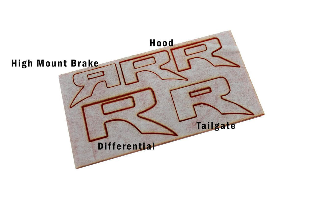 Acrylic R Inlay Kit - 2022+ Bronco Raptor StickerFab