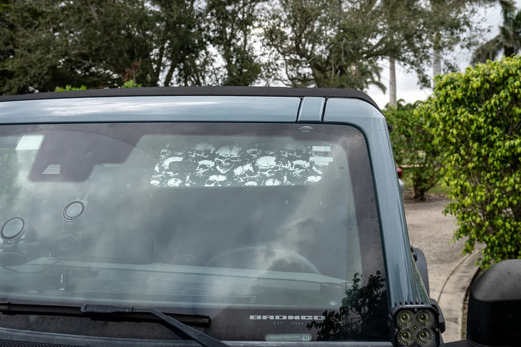 Custom Series Sun Visor Overlays (Printed Series) - 2021+ Bronco StickerFab