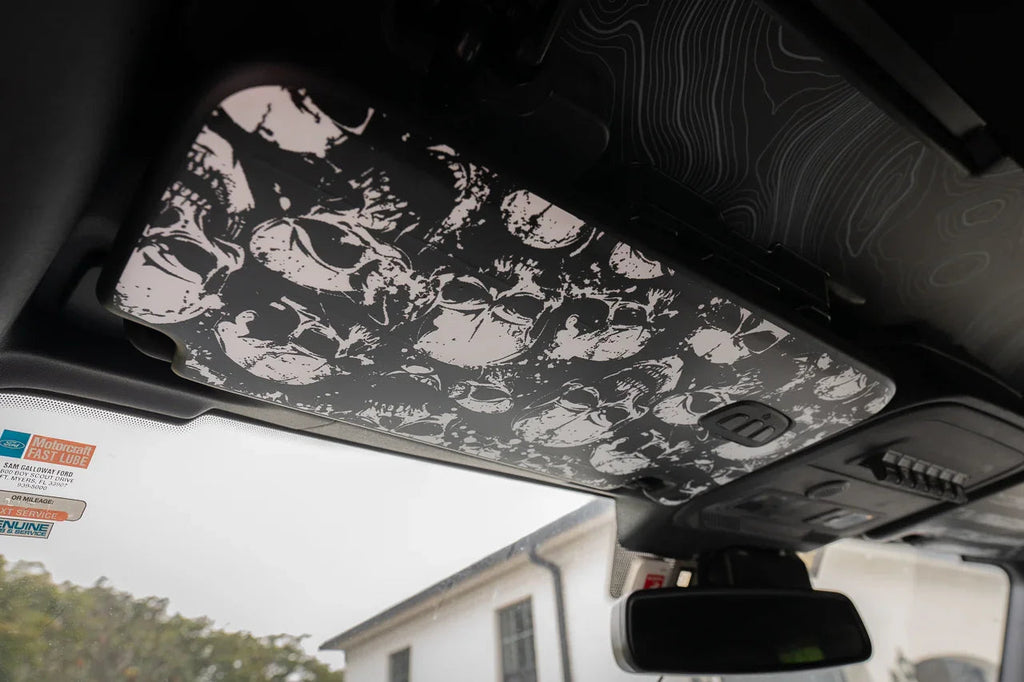Custom Series Sun Visor Overlays (Printed Series) - 2021+ Bronco StickerFab