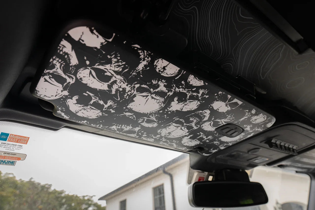 Custom Series Sun Visor Overlays (Printed Series) - 2021+ Bronco StickerFab