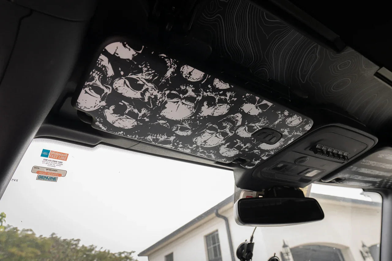 Custom Series Sun Visor Overlays (Printed Series) - 2021+ Bronco StickerFab