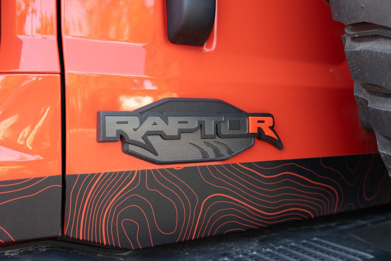 Acrylic R Inlay Kit - 2022+ Bronco Raptor StickerFab