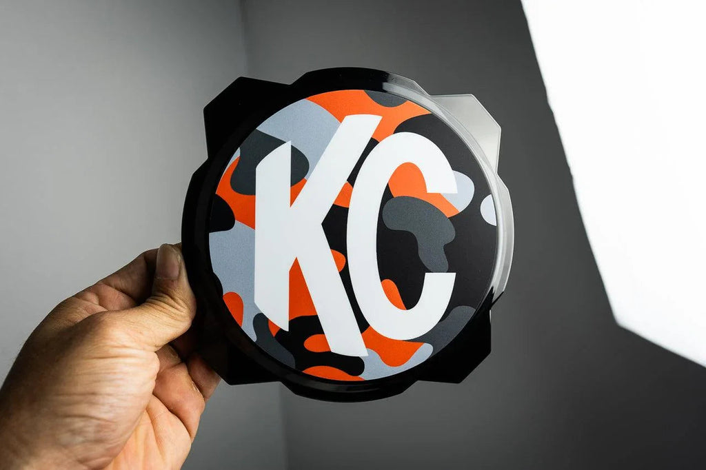 KC HiLITES Era 4 ROUND Series Light Cover Overlays - Universal StickerFab
