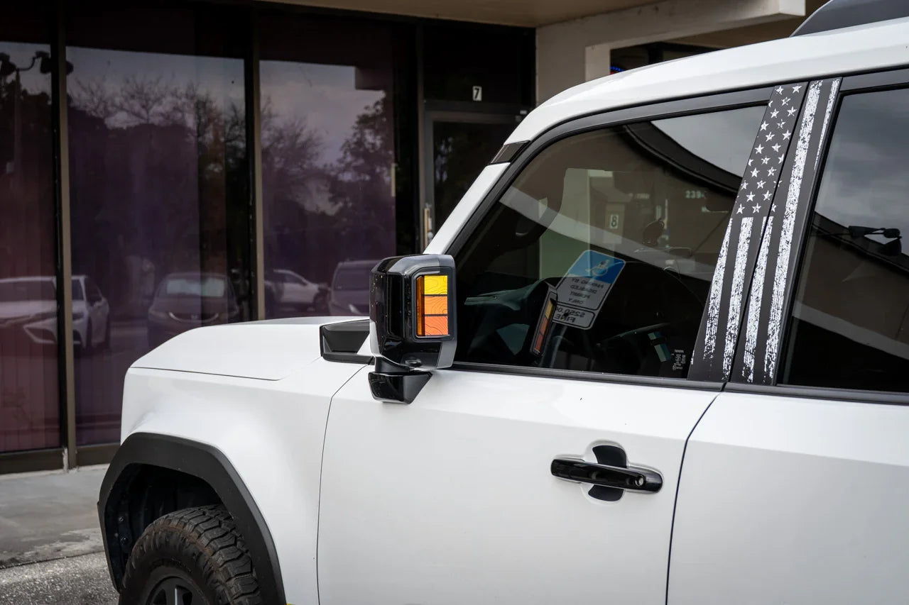 Heritage Retro TRD Style Mirror Stripes - 2024+ Land Cruiser / GX 550 StickerFab