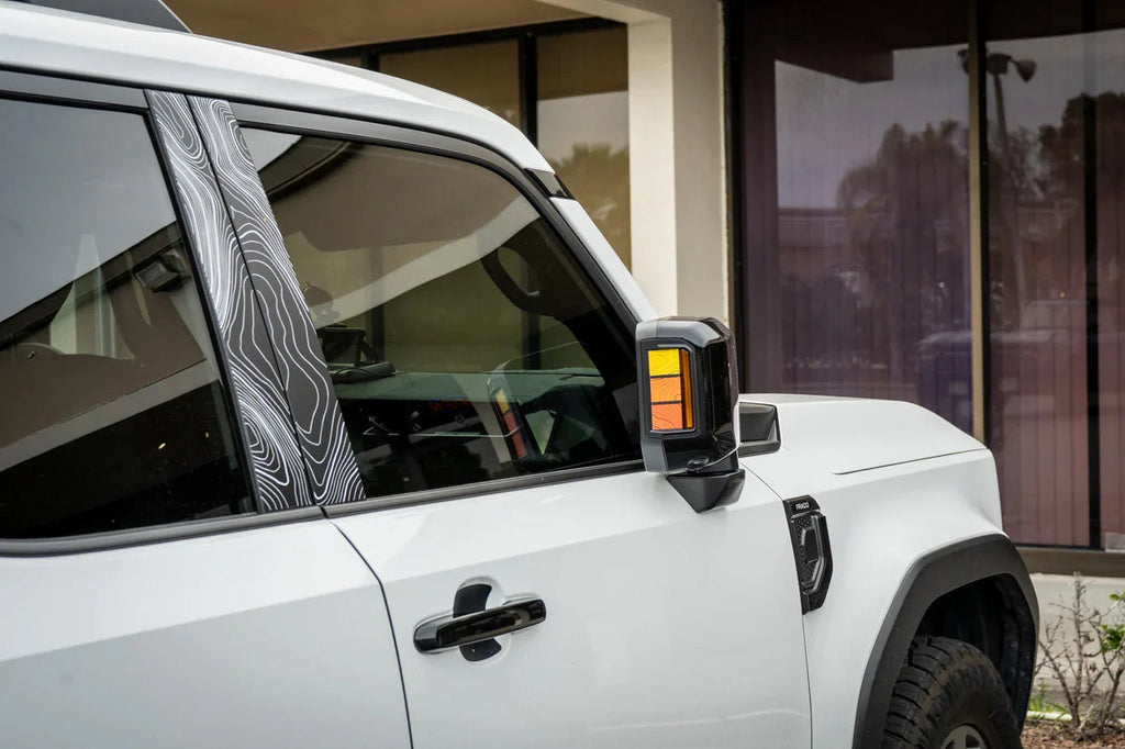 Heritage Retro TRD Style Mirror Stripes - 2024+ Land Cruiser / GX 550 StickerFab
