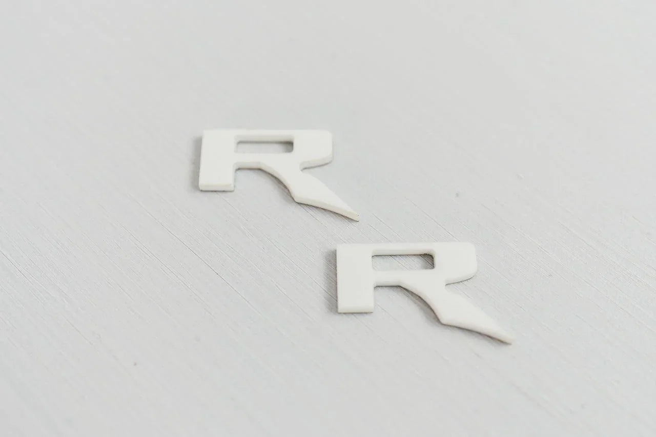 R Inlay for Hood Emblems - 2022+ Bronco Raptor StickerFab