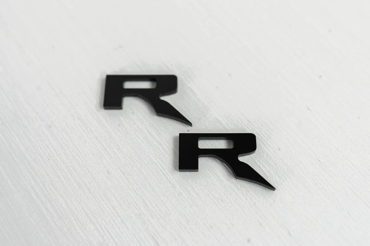 R Inlay for Hood Emblems - 2022+ Bronco Raptor StickerFab