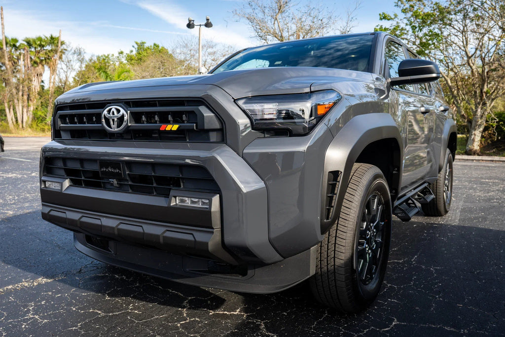 StickerFab Tri Color TRD Style Grille Emblem Version 2- 2024+ Tacoma / 2025+ 4Runner StickerFab