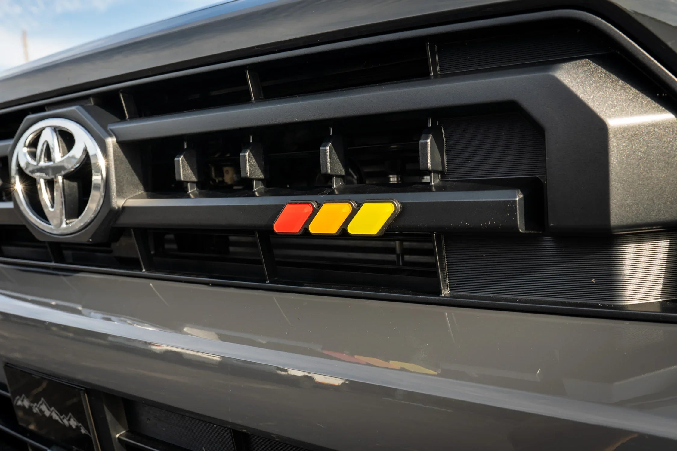 StickerFab Tri Color TRD Style Grille Emblem Version 2- 2024+ Tacoma / 2025+ 4Runner StickerFab