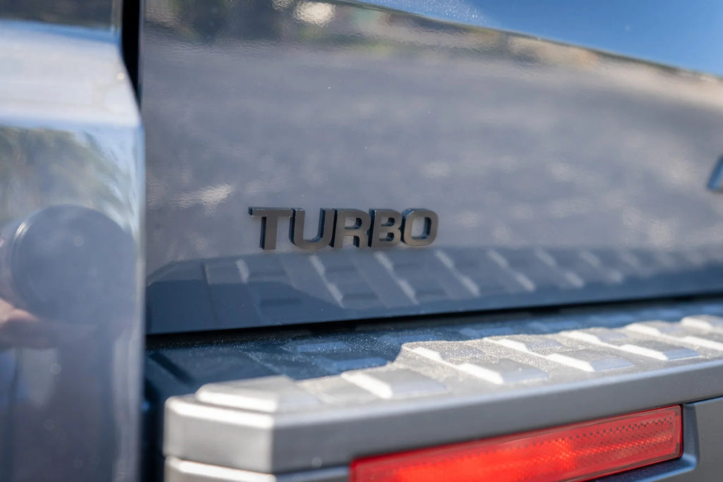 TURBO Acrylic Laser Series Tailgate Badge - 2024+ Land Cruiser / Tacoma / 2025+ 4Runner StickerFab